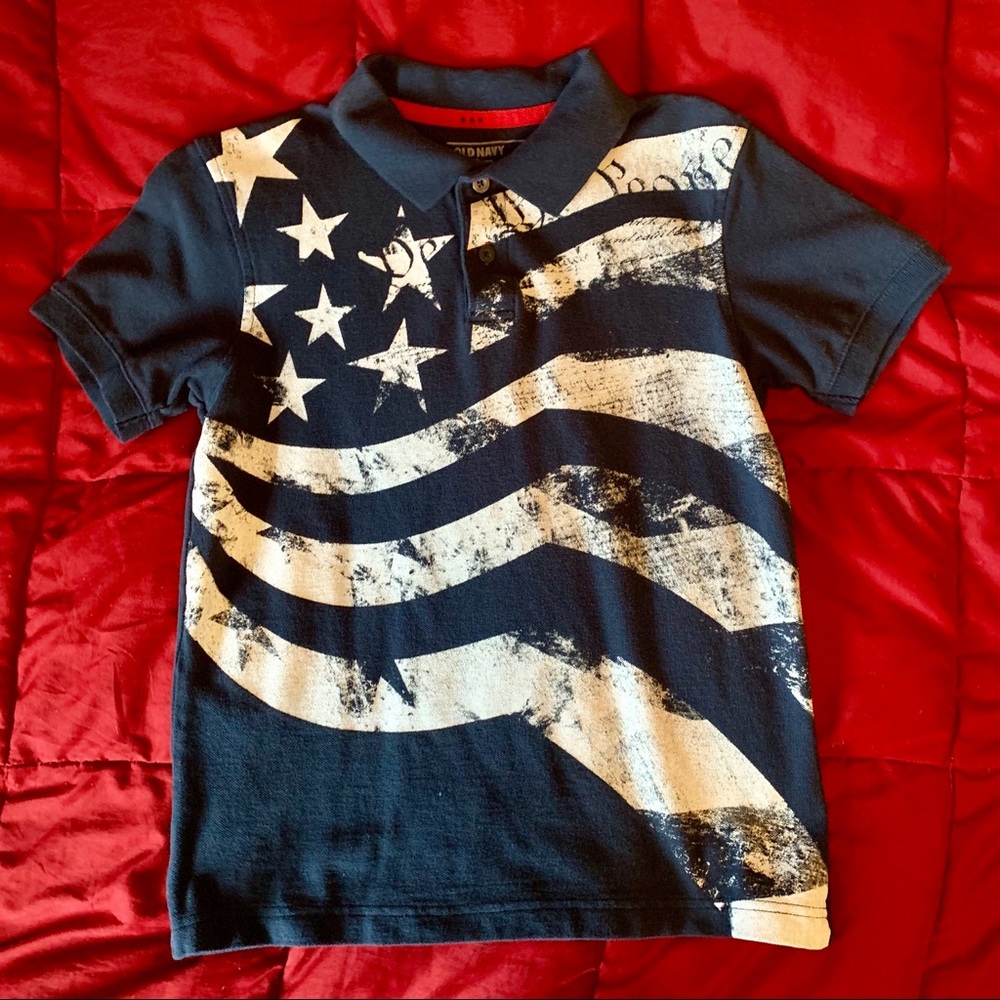 U. S. Constitution flag patriotic polo (#1)